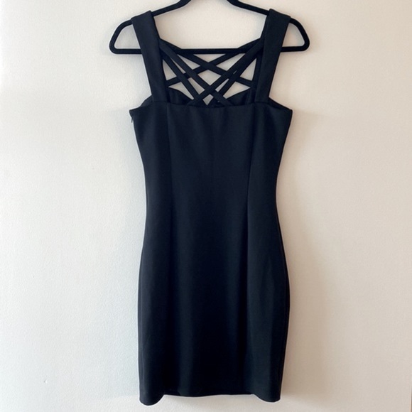 Guess Strappy Criss Cross Bodycon Dress - Picture 8 of 8